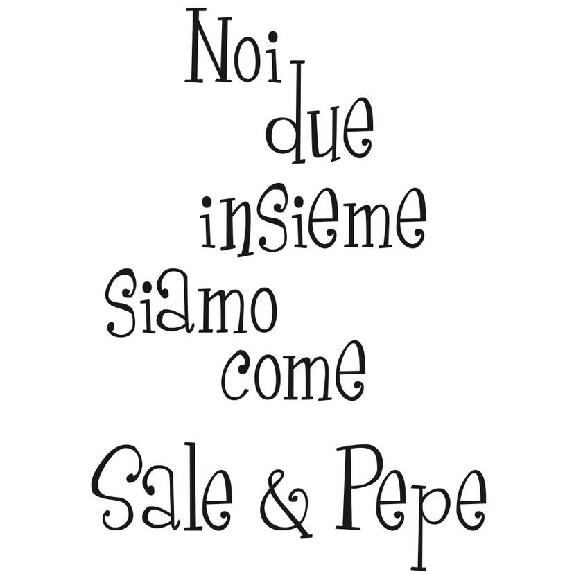 Adesivo murale Sale & Pepe (bicolore)