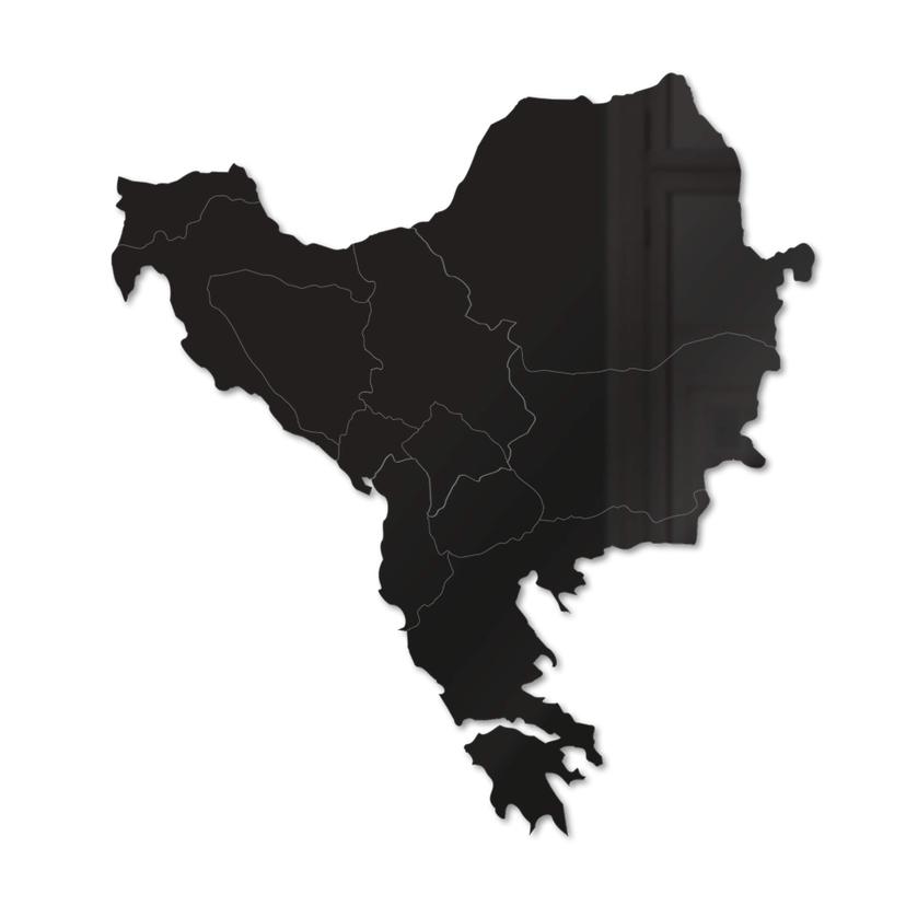 Akryl dekorationskarta Balkan Sydöstra Europa