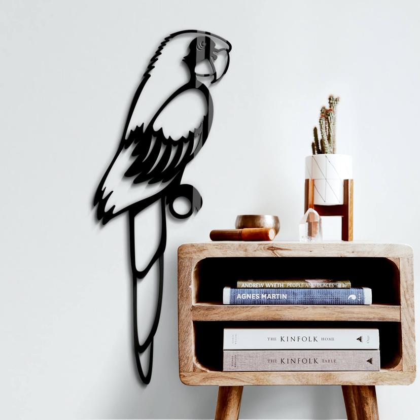 Decoración acrílica loro
