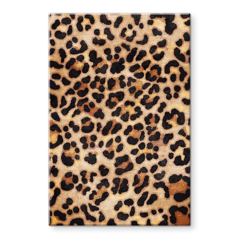 Glasbillede - Vild leopard - Dyreprint - Tunaboylu