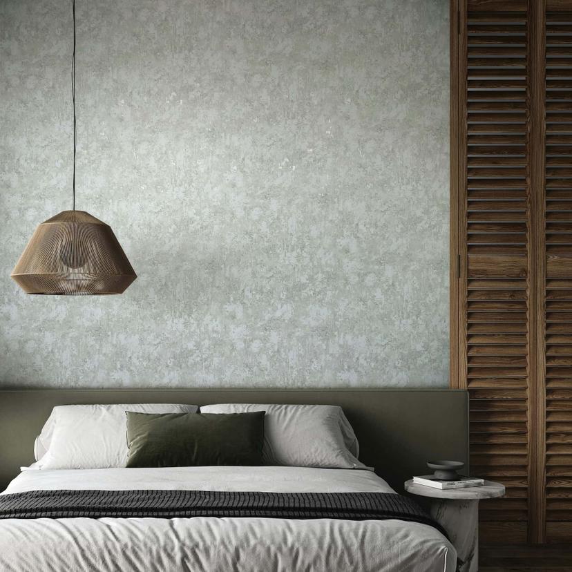 Papel pintado no tejido textura aspecto hormigón moderno en gris