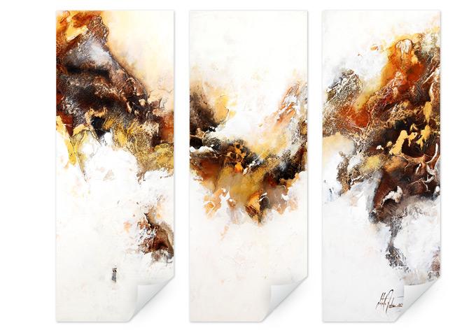 Zelfklevende Poster - Fedrau - Fluid Gold