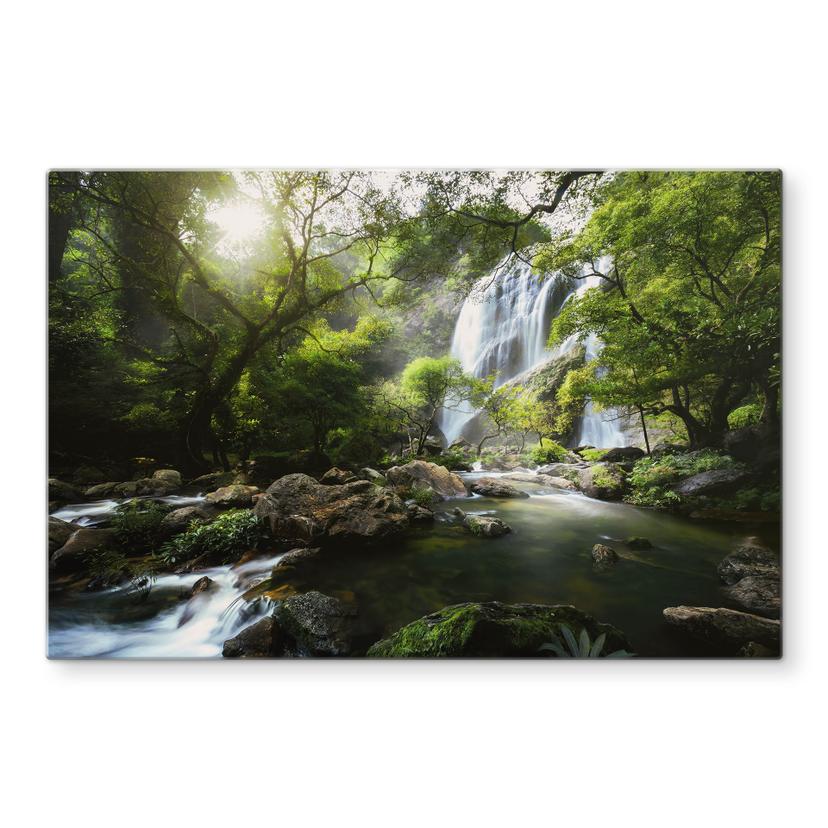 Salpicadero de cocina Cascada en el bosque