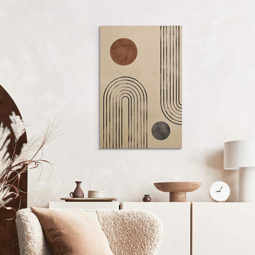 Cuadro de madera 1X Estudio - Arcos y Capullos
