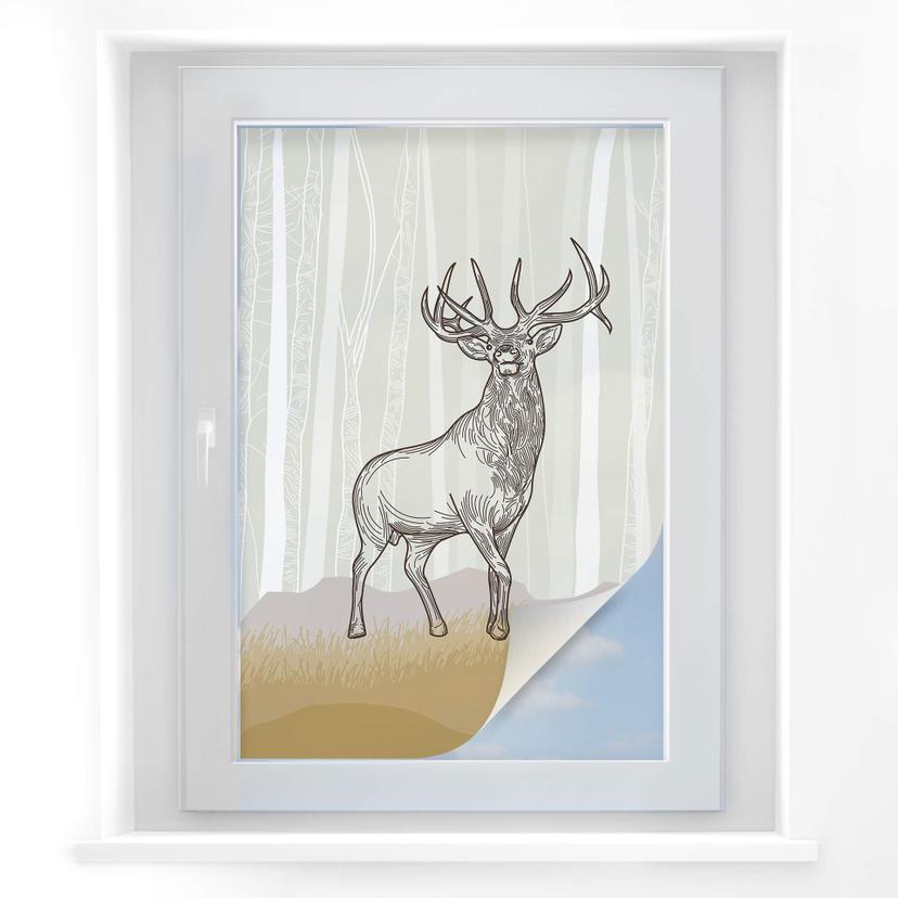 Privacy film proud stag illustration