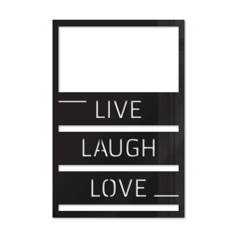 Décoration en verre acrylique - Live Laugh Love