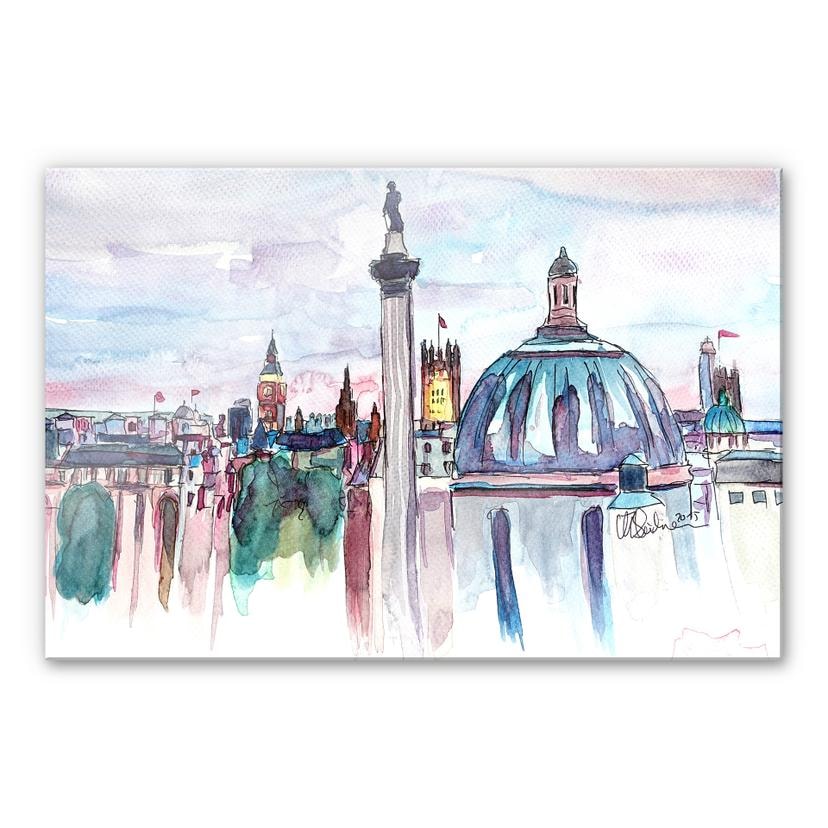 Tableau en verre acrylique - Bleichner - London Skyline