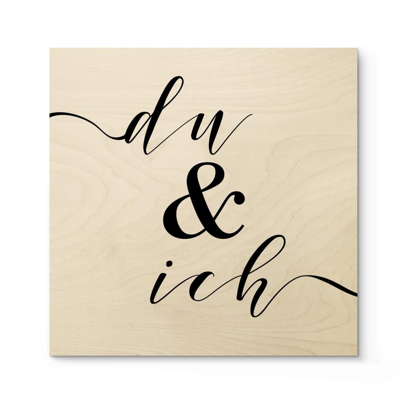 Stampa su legno - Du und ich