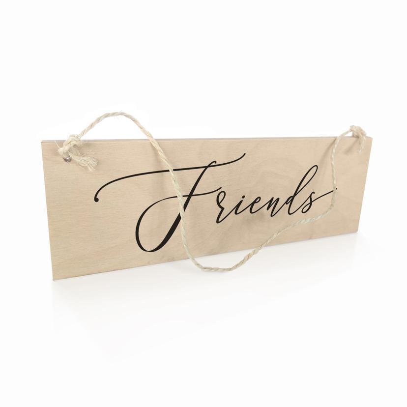 Houten Bordje - Friends