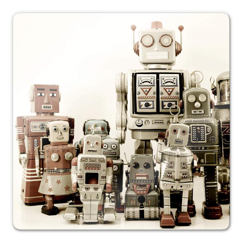 Tableau en verre - Collection de robots