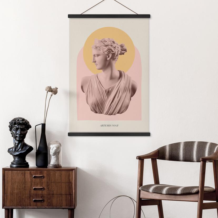 Poster tessile Statua della dea Artemide - Grace Digital Art