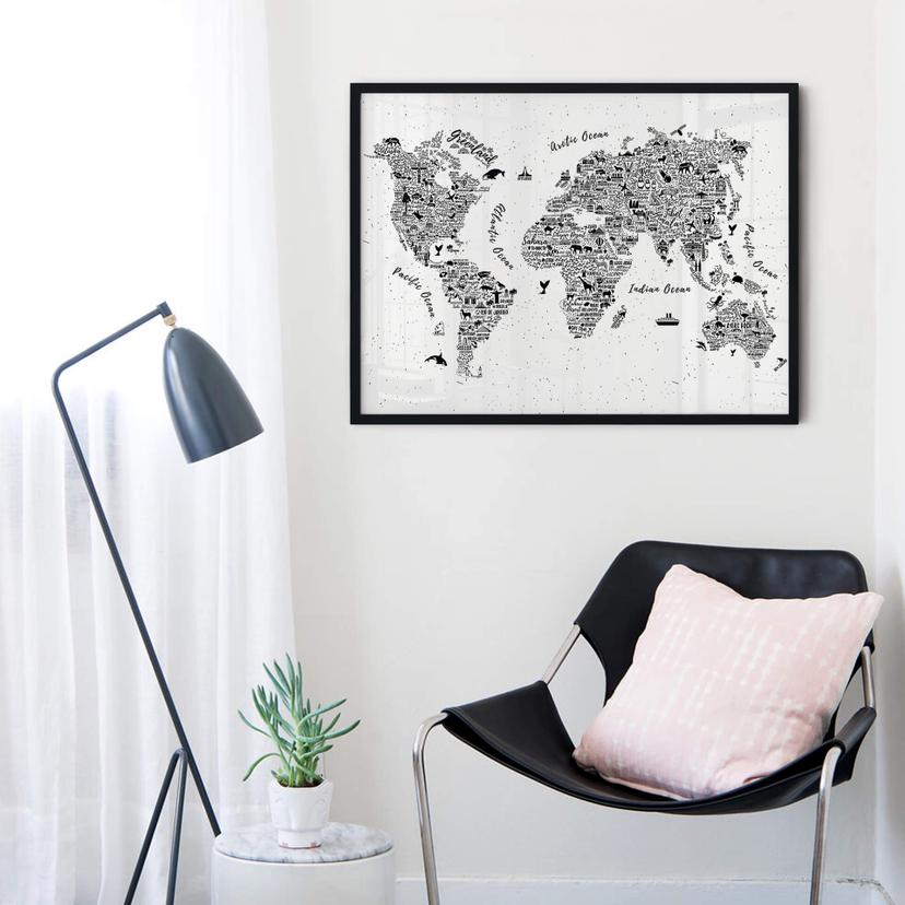 Poster mappamondo - Around the World