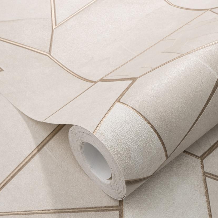 Papel pintado no tejido MOSAIQUE Elle Decoration 4, beige