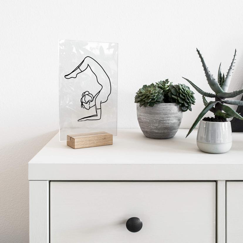 Decoro acrilico + supporto Yoga Skorpion