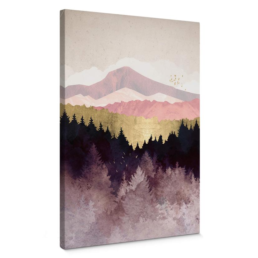 Tableau sur toile SpaceFrog Designs - forêt violette