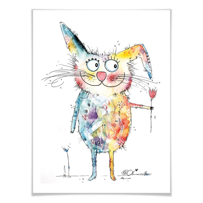 Affiche Hagenmeyer - Happy Rabbit
