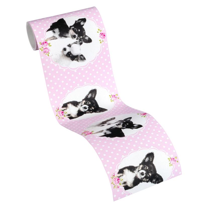 A.S. Création Bordüre Little Stars rosa,schwarz