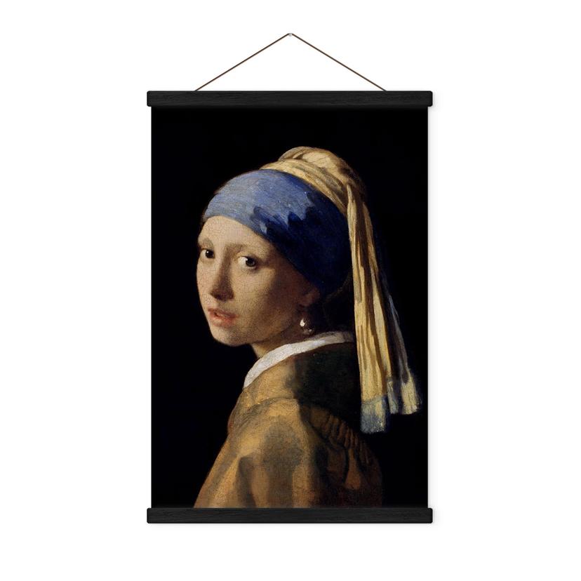 Póster de tela Vermeer - La joven de la perla