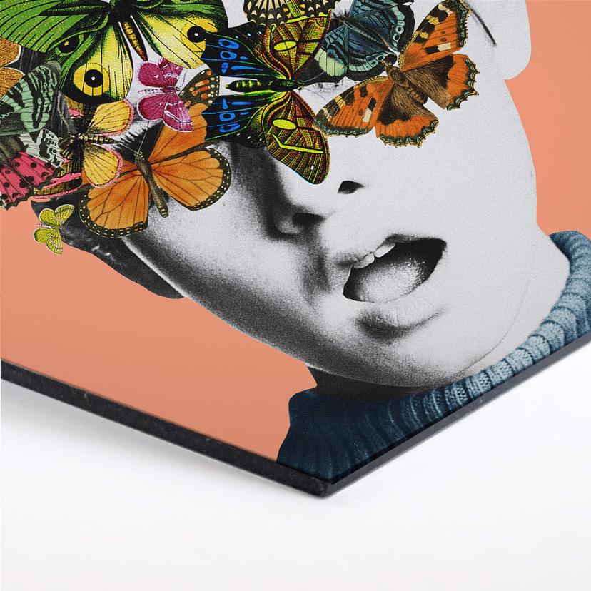 Esagoni in Alu-dibond Frida Floral Studio - Twiggy Surprise