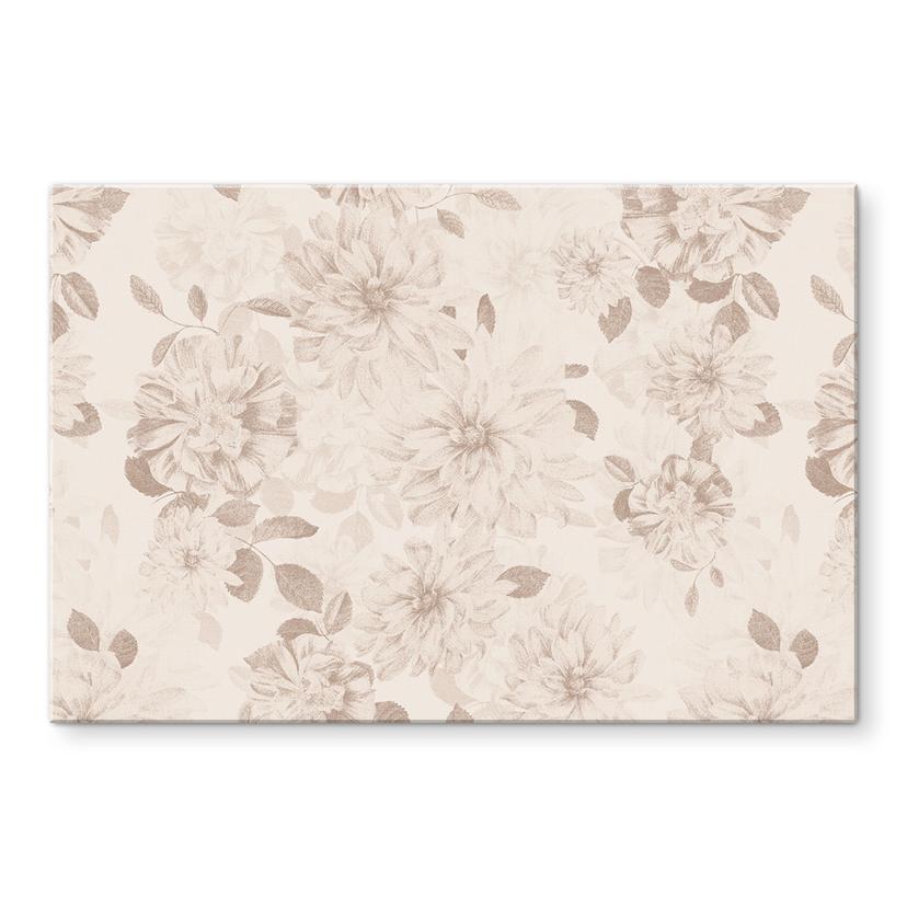 Akrylbillede Dahliaer Shabby Chic Beige - Bloomery Decor
