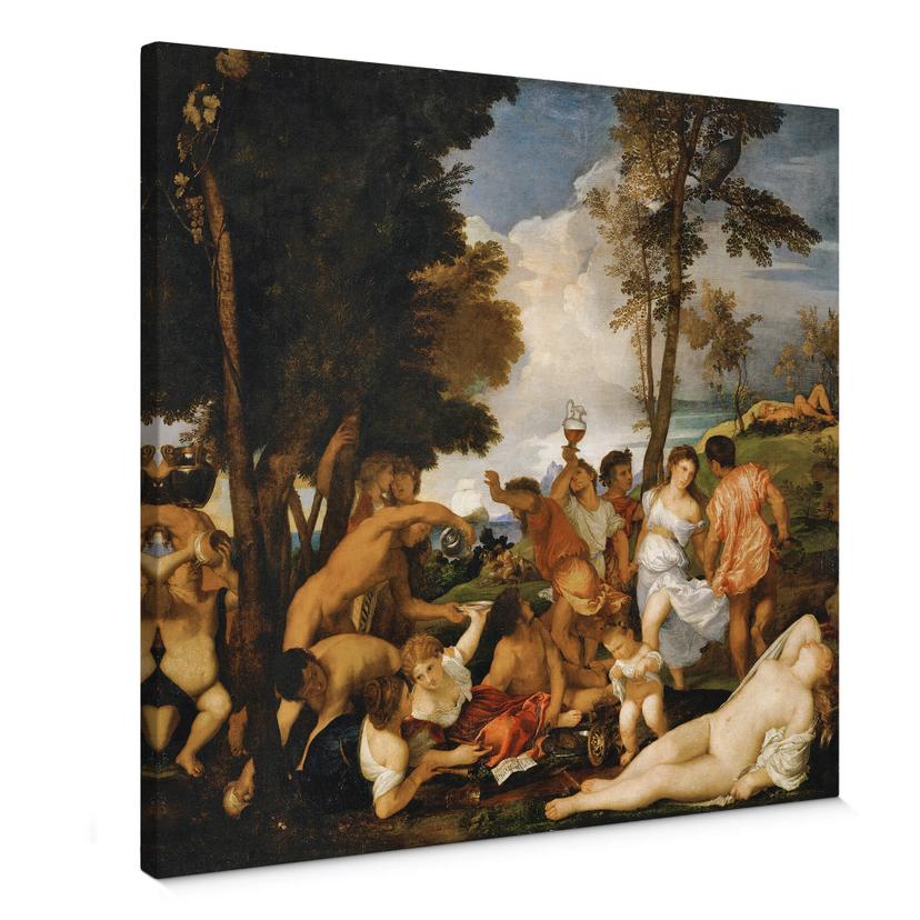 Lærredstryk Titian - The Bacchanal - Lærredsprint