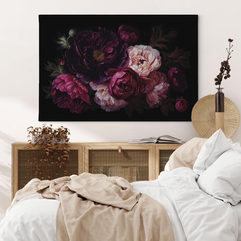 Stampa su tela Bouquet di fiori con peonie - UN Designs