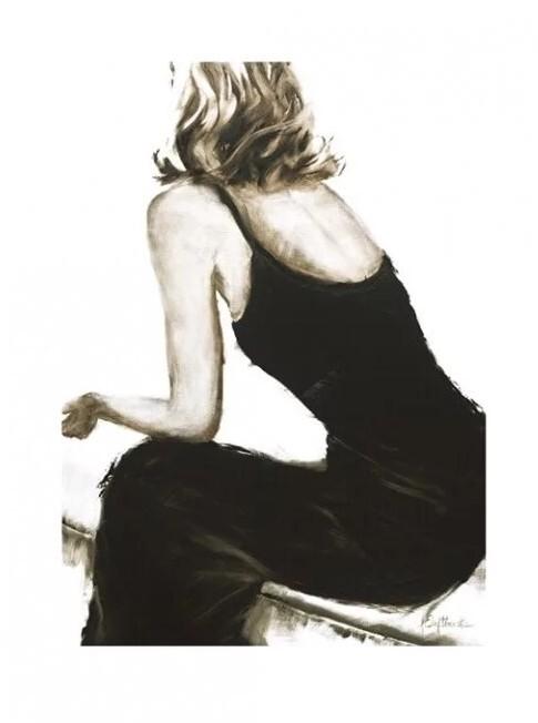 Plakat Janel Eleftherakis - Little Black Dress II kunsttryk (60 x 80 cm)