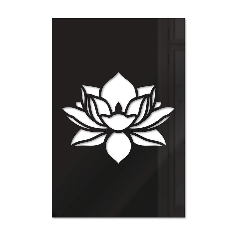 Decoro in acrilico - Fiore di loto