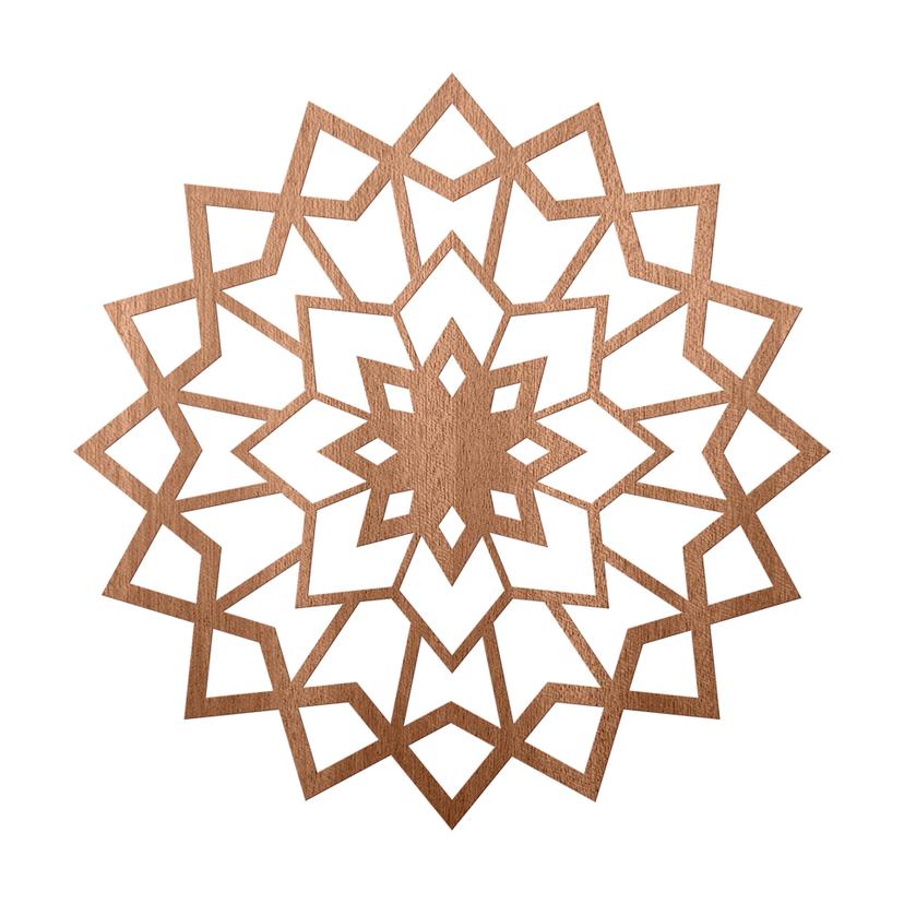 Decoro in legno - Stella 02