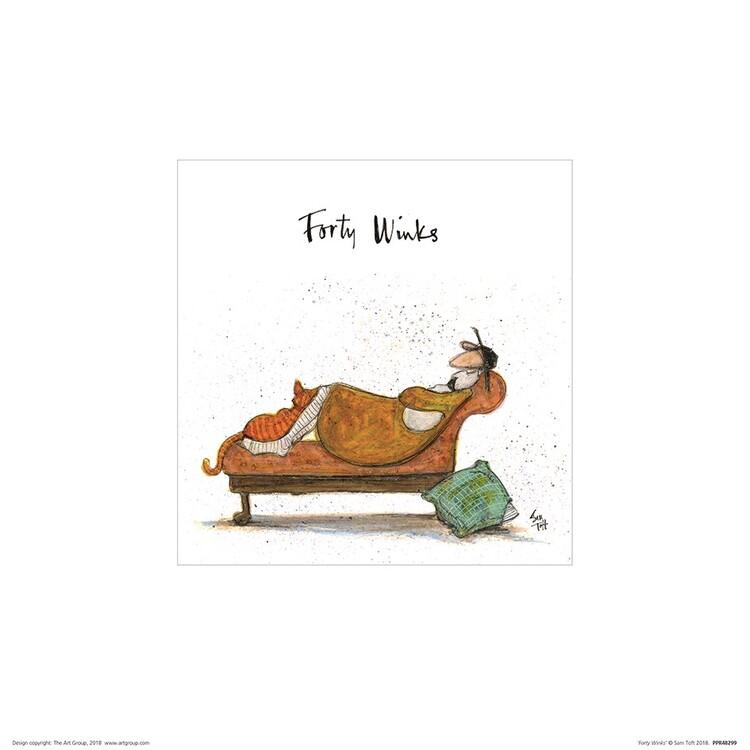 Plakat Sam Toft - Forty Winks kunsttryk, Sam Toft (30 x 30 cm)