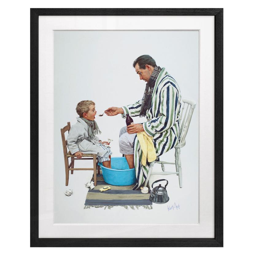Fine Art Poster mit Passepartout - Im gleichen Boot (1964) - Kurt Ard