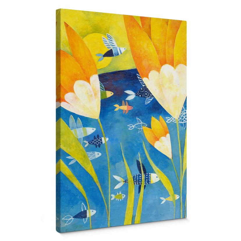 Tableau sur toile Blanz - Tulipes jaunes