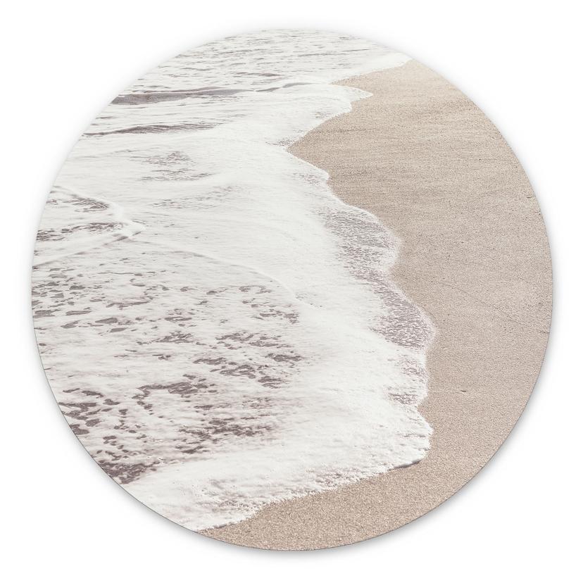 Vægcirkel Lyden af havet - 1X Studio – print på aluminium (Alu-Dibond)