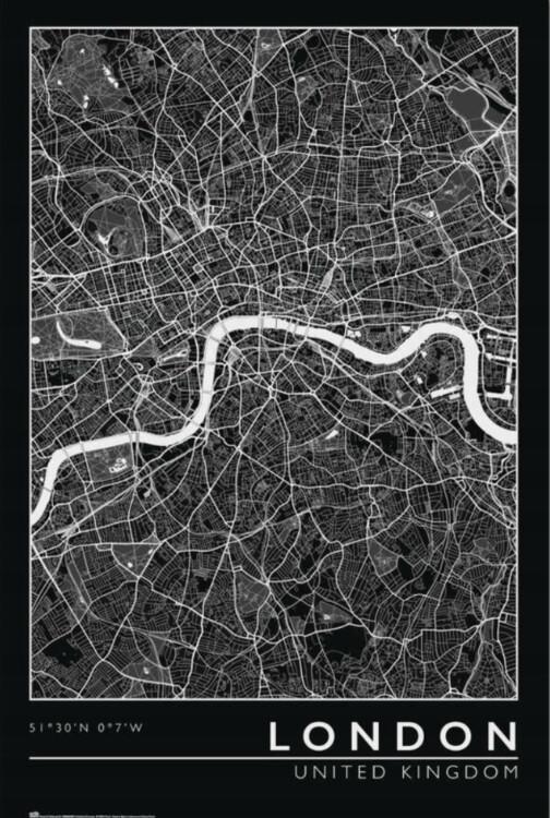 Poster London - City Map 61x91,5 cm
