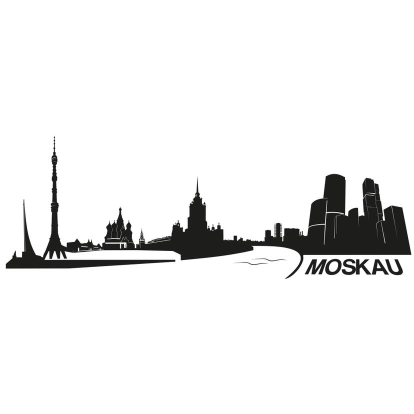 Sticker mural - Moscou Skyline