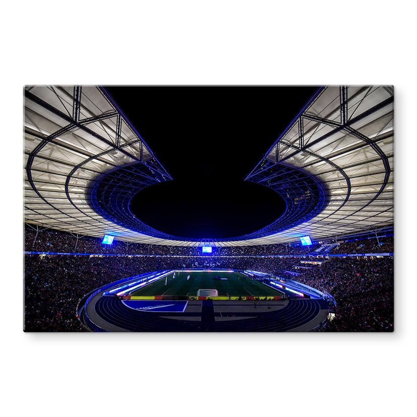 Tableau sur verre Hertha BSC Stade de Football la Nuit