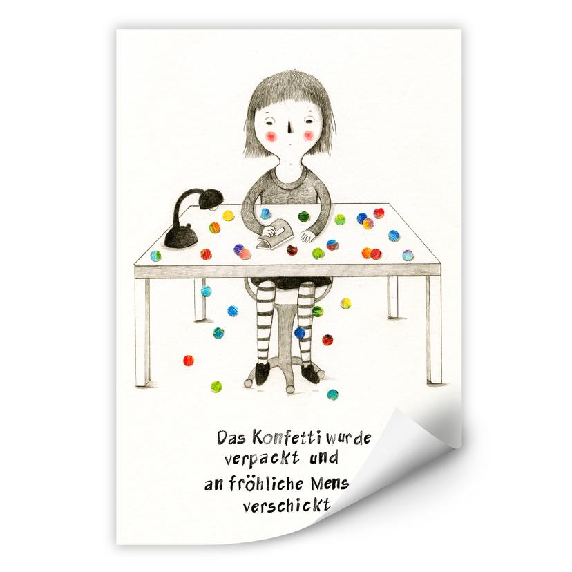 Wallprint Loske - Konfetti