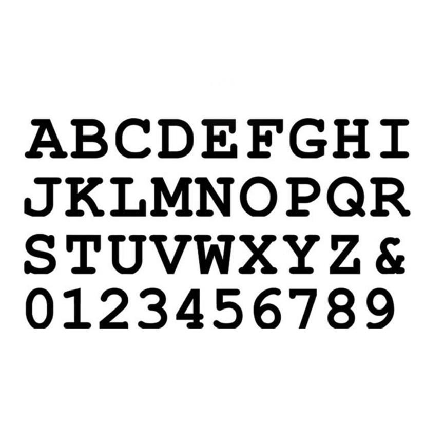 Lettere in legno MDF - Alfabeto Courier