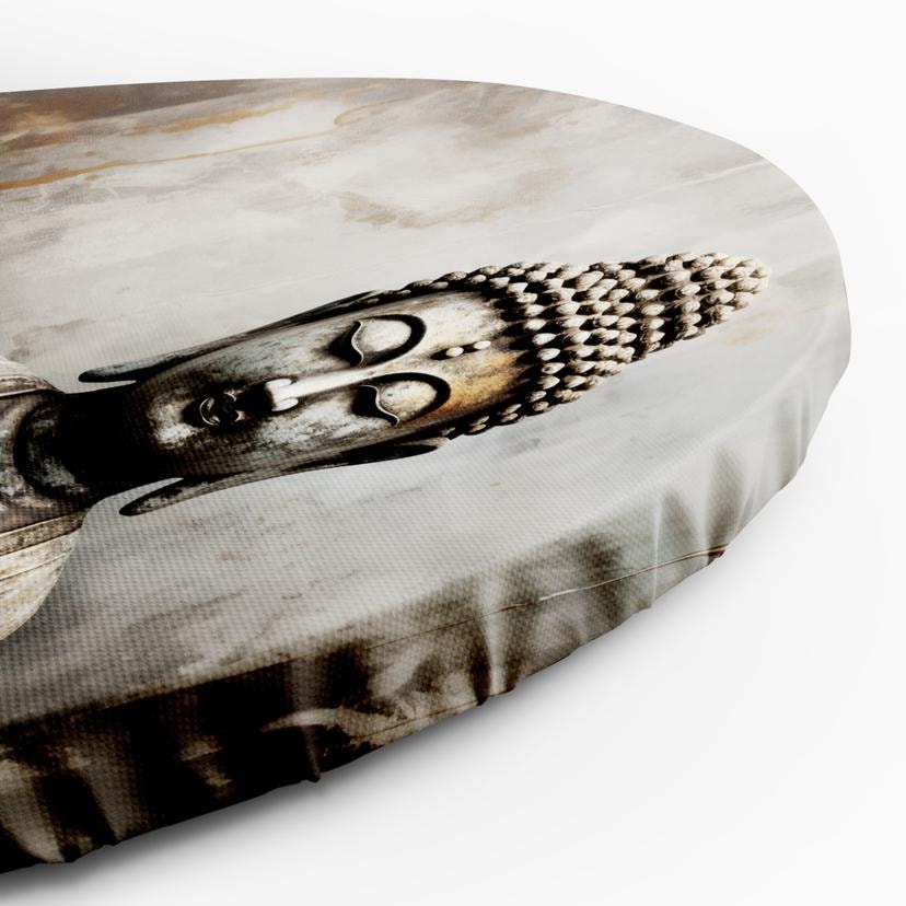 Tela rotonda immagine Buddha meditante astratto