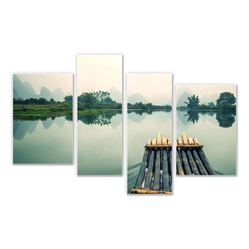 Wanddecoratie Vlot in China (4-delig)
