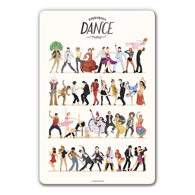 Glasschilderij Tohmé - Dance Final