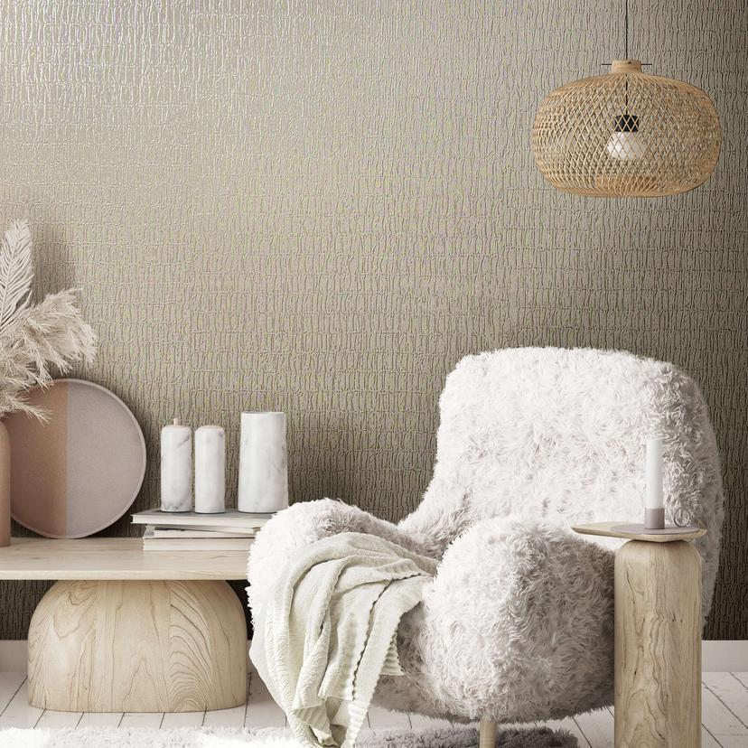 tekstureret tapet, ikke-vævet tapet Kumano beige