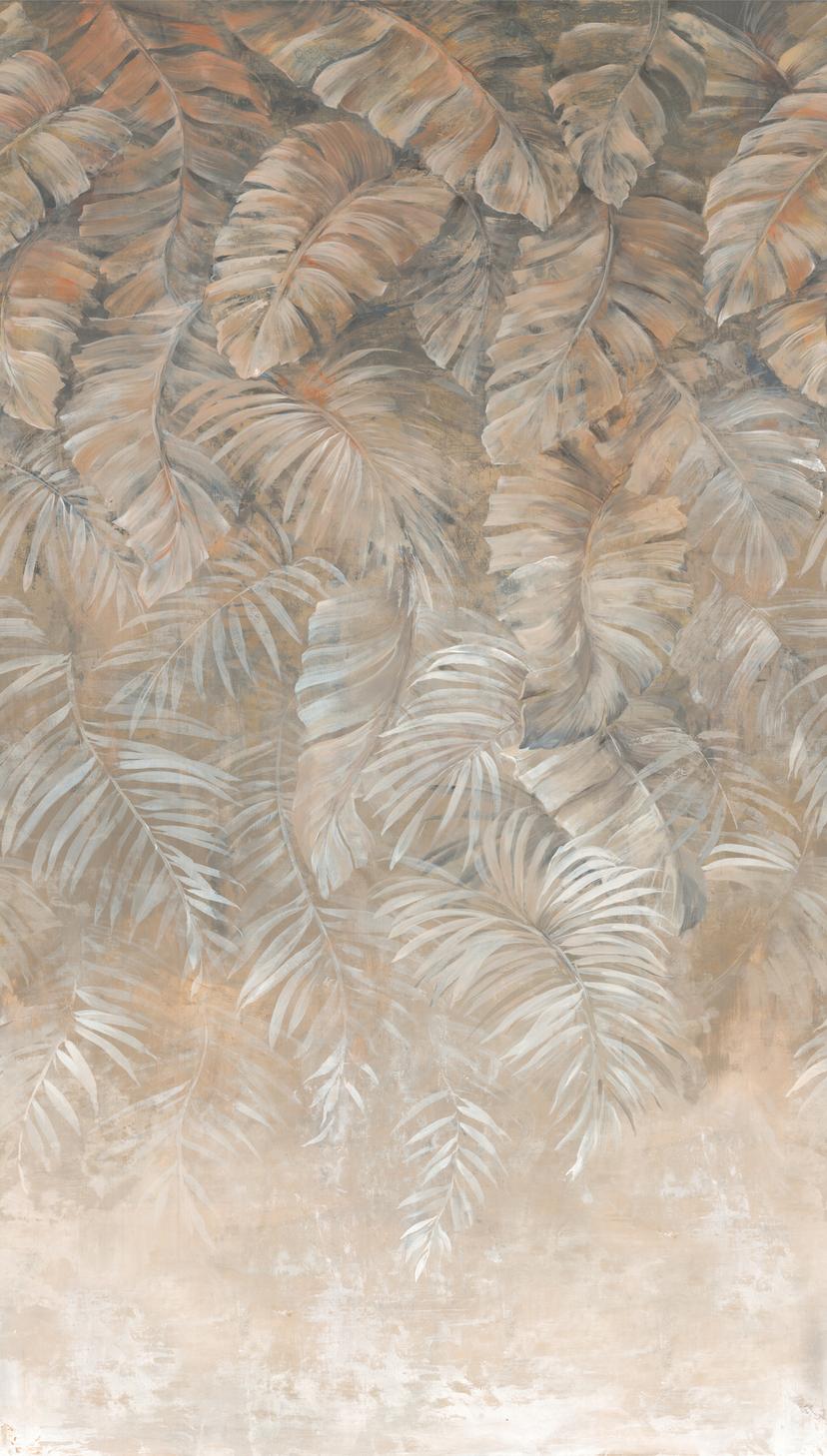 Fotomural marrón beige - Papel pintado no tejido Livingwalls botánico - mate y liso