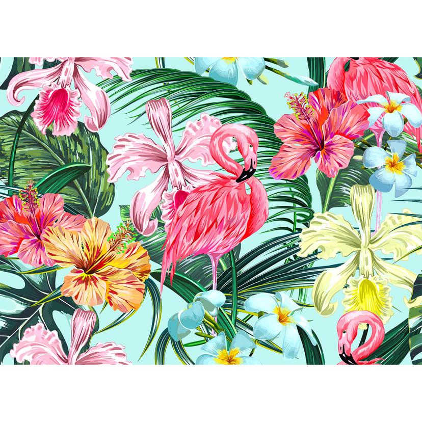 Livingwalls Fotomurale Designwalls - Flamingo Art