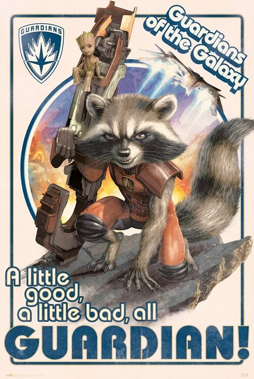 Poster, film poster Guardians of the Galaxy - Rocket and Baby Groot 61x91,5 cm