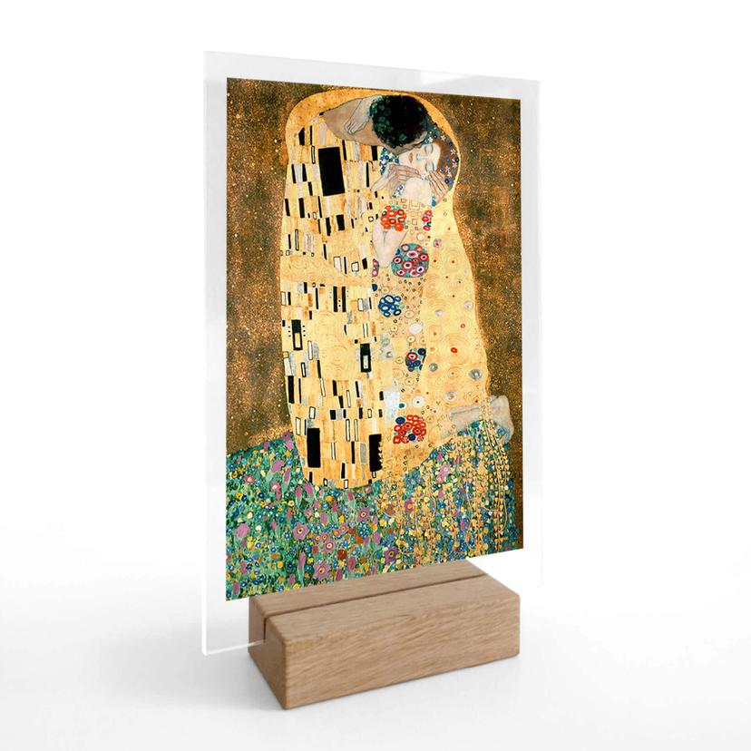Klimt borddekoration - Kysset