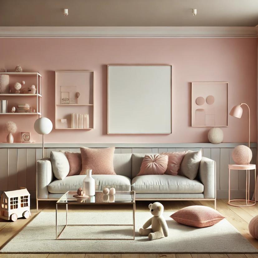 Beige Wandfarbe seidenmatt I Sweet Strawberry | Raum öffnend und beruhigend | THE COLOR KITCHEN