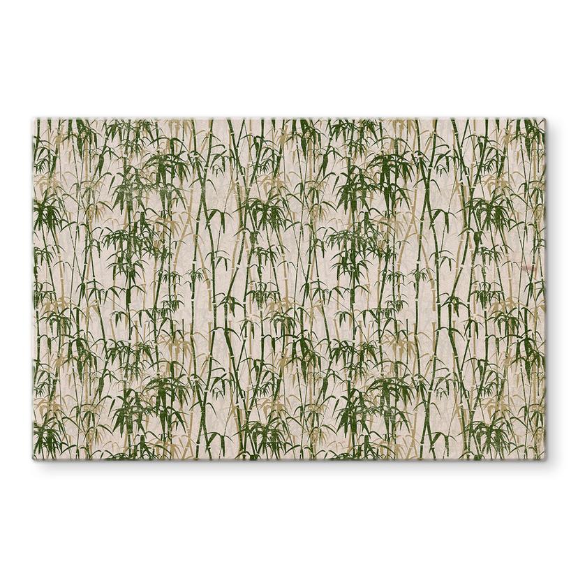 Pannello paraschizzi - Bambù verde-beige