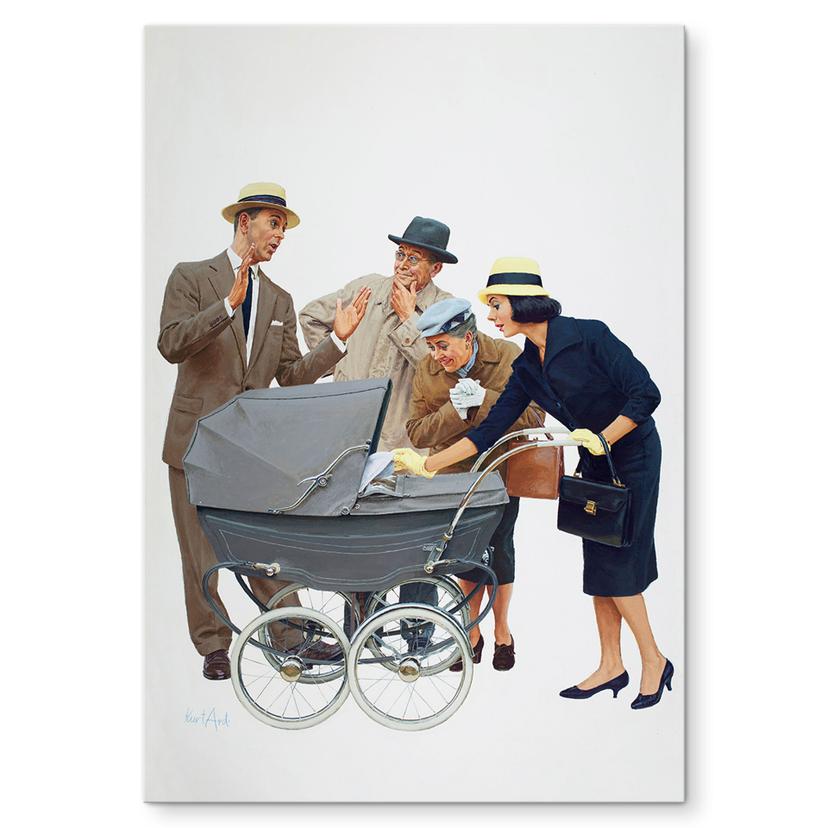 Wandbild Kurt Ard - Die Kleine so groß (1961) - Alu-Dibond