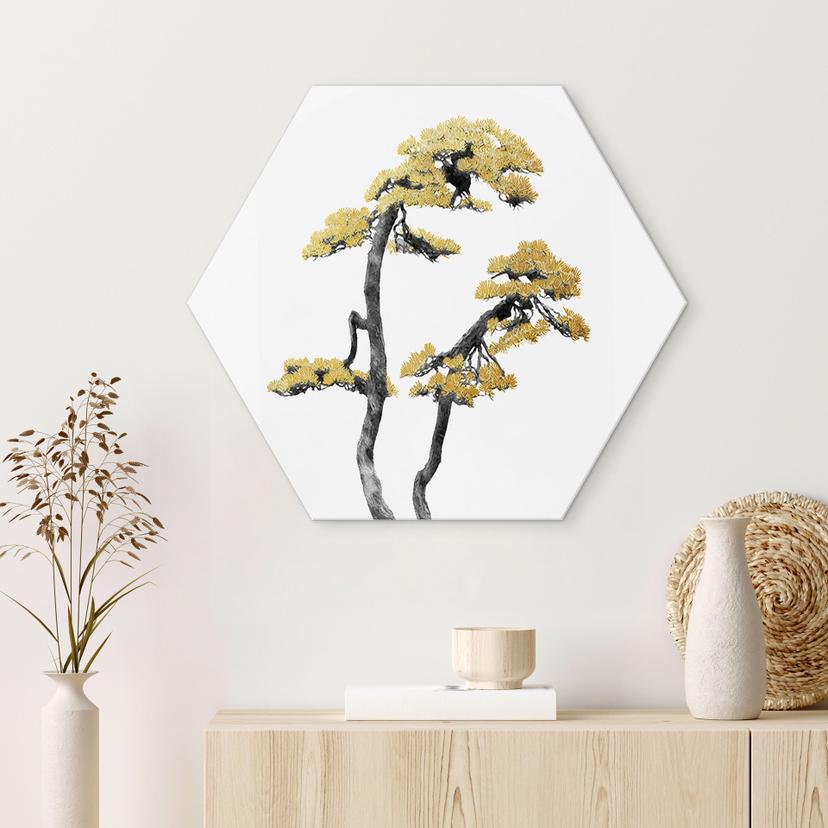 Esagono Alu-Dibond Amini - Bonsai